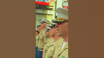 Thumbnail of 🗽LIVE! FROM THE HALLS OF MONTEZUMA #shorts #usmc #marines #fleetweek #usmchymn #nyc  @marines