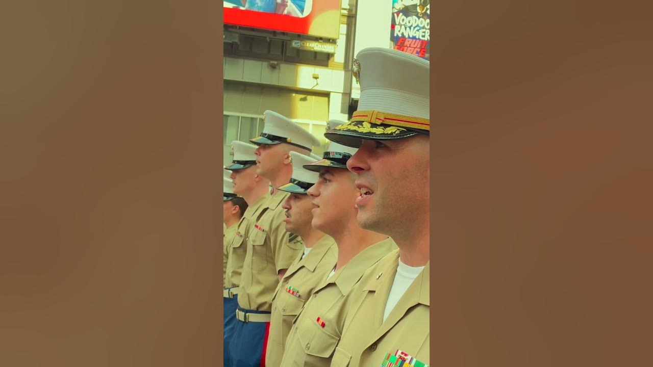 🗽LIVE! FROM THE HALLS OF MONTEZUMA #shorts #usmc #marines #fleetweek #usmchymn #nyc  @marines