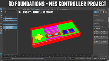 3D Foundations - Modeling an NES Controller with Maya and Substance Painter 36