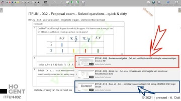 [ITFUN - 032] - Voorstelexamen - Opgeloste vragen - Vraag 6.1 t.e.m. 6.4