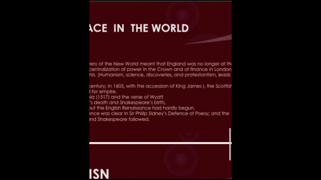 Renaissance Sociopolitical Background Part II | Explained bs English ADp English 