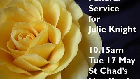 Funeral service for Julie Knight