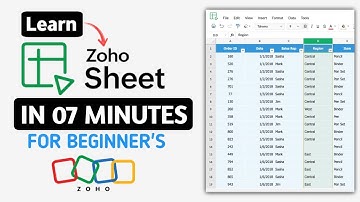 Zoho Sheet Complete Beginner’s Guide (Step by Step Tutorial) #zoho 