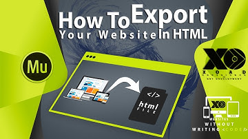 #12 How To Export Your Adobe Muse Website In HTML | XOAD