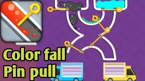 Color fall - Pin pull gameplay