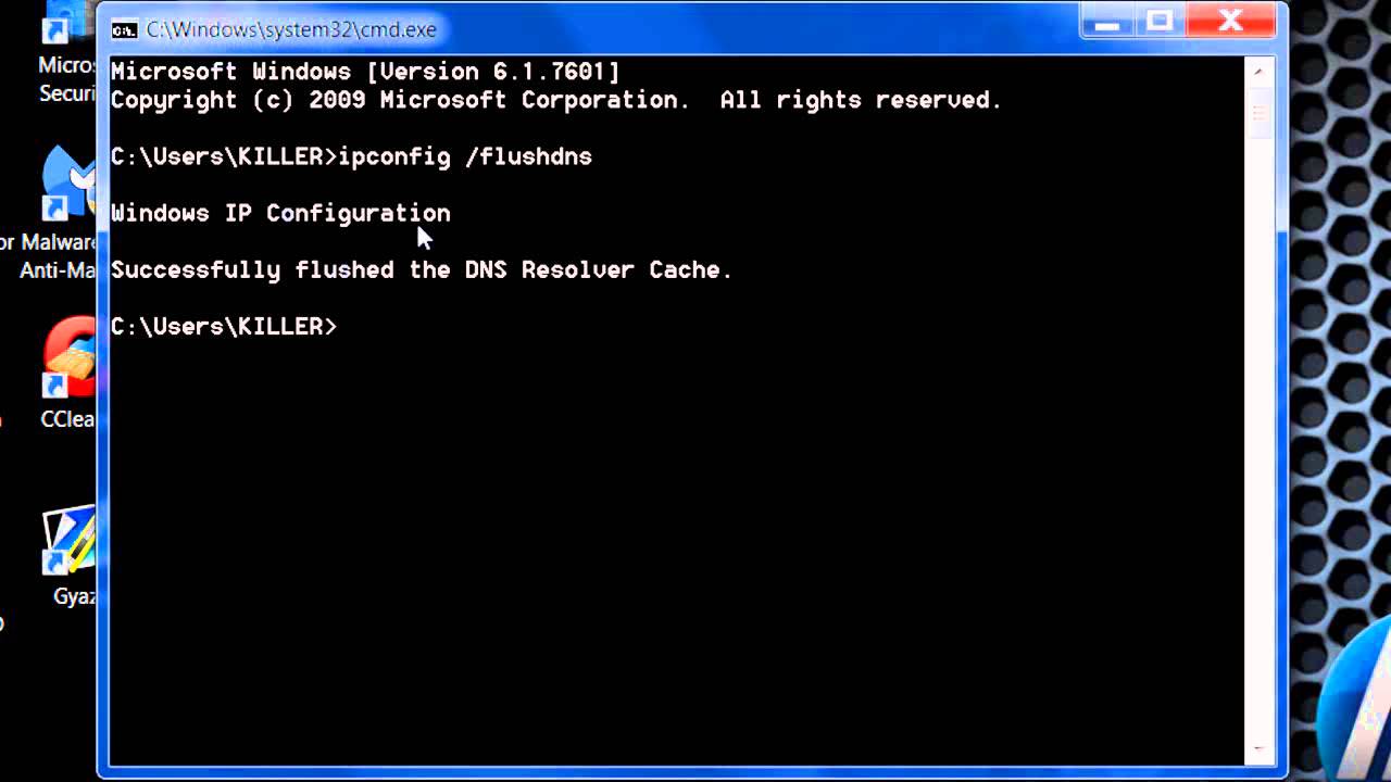 Flush DNS using Command Prompt on Windows - YouTube