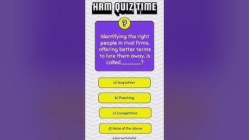 HRM Multiple Choice Questions: Test Your Knowledge! #hrm #humanresourcemanagement