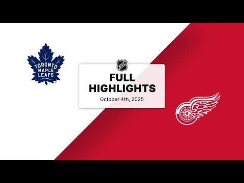 NHL Highlights | Maple Leafs vs. Red Wings | October 04, 2025
