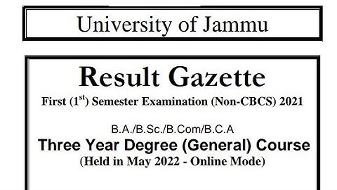 Good News UG Ist Sem. Result Out | CBCS or Non-CBCS