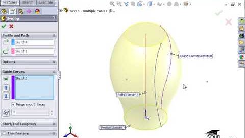 3 Sweeps   5 Multiple Guide Curves