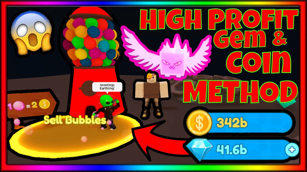 💰COIN & GEM METHOD💰*HIGH PROFIT*🔥(BubbleGum Clicker)🔥