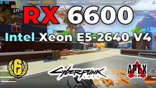 Intel Xeon E5 2640 V4 + RX 6600 Benchmarks (3 Games Tested)
