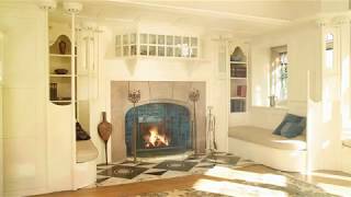 Ambience/ASMR: Reading Nook in 1890s Library & Wind Chimes, 4 Hours