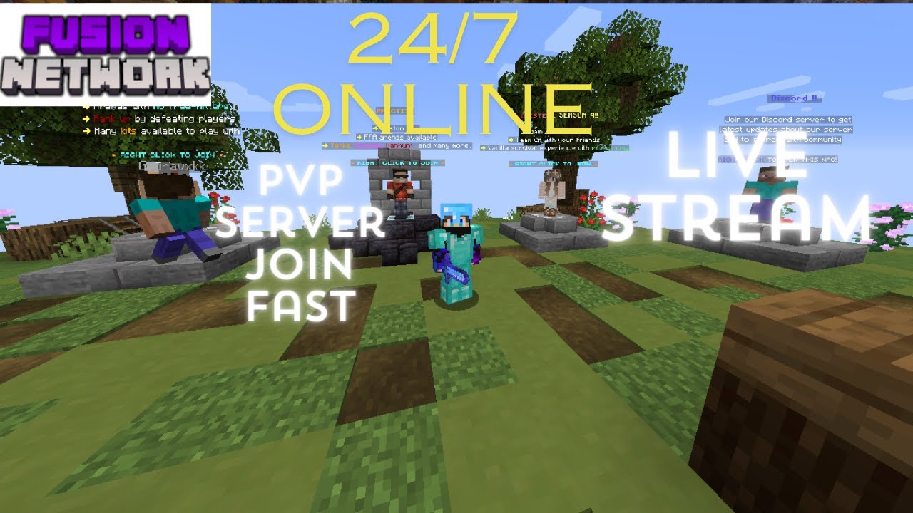 This is The Best Minecraft PvP ServerII Fusion Network - YouTube