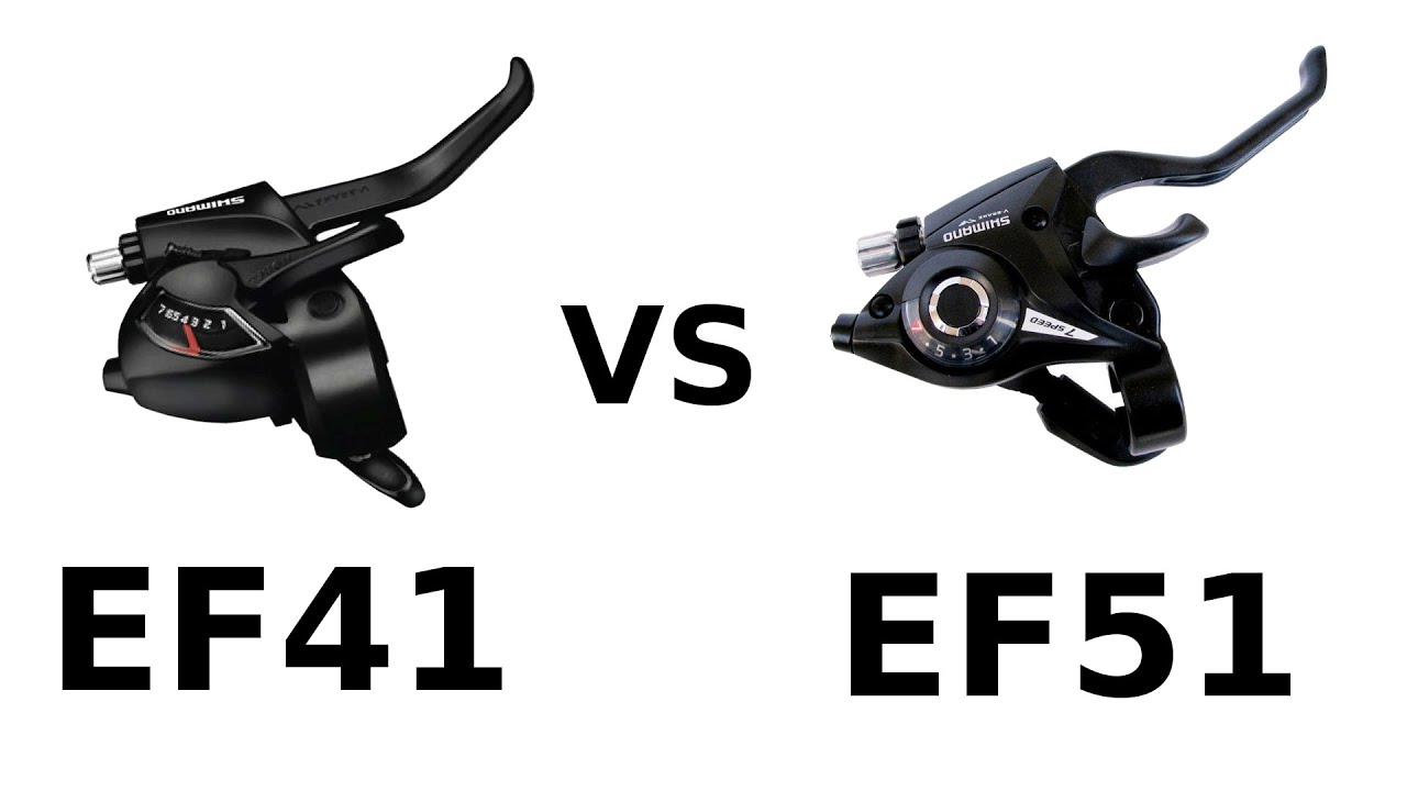 passadores shimano rapid fire ef41 vs ef51 youtube