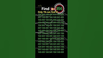 Eye Test Challenge: Can You Find the 214? #quizmeplztv #quiztime #quiz