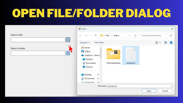 Open File Dialog To Select Files Or Folders In Windows Form App C# | Brain Is Braining