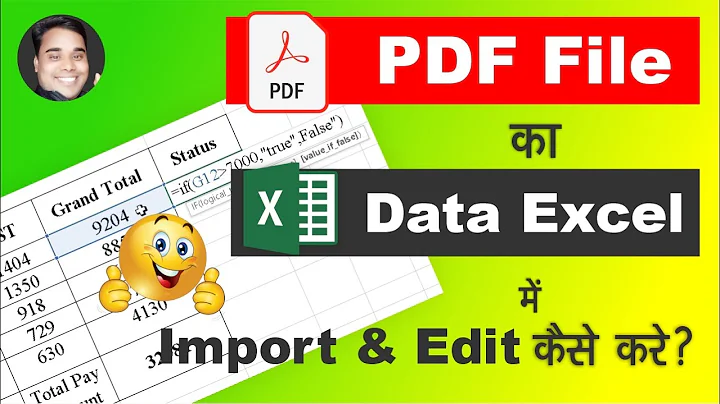 How to Import & Edit PDF Data in Excel | Import & Edit PDF Data in Excel Sheet