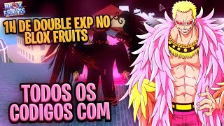 TODOS* OS CÓDIGOS COM 3H DE DOUBLE EXP NO BLOX FRUITS !! « Zetsu3K » 