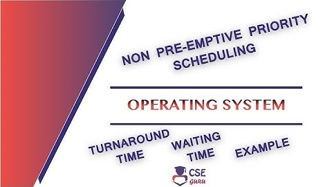 Non Preemptive #Priority Scheduling |  #Process Scheduling | Lec18 | Operating System