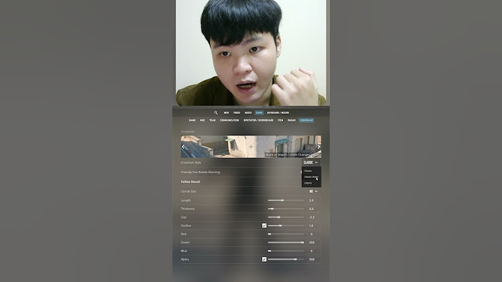 Csgo hướng dẫn cách chỉnh crosshair tâm ngắm