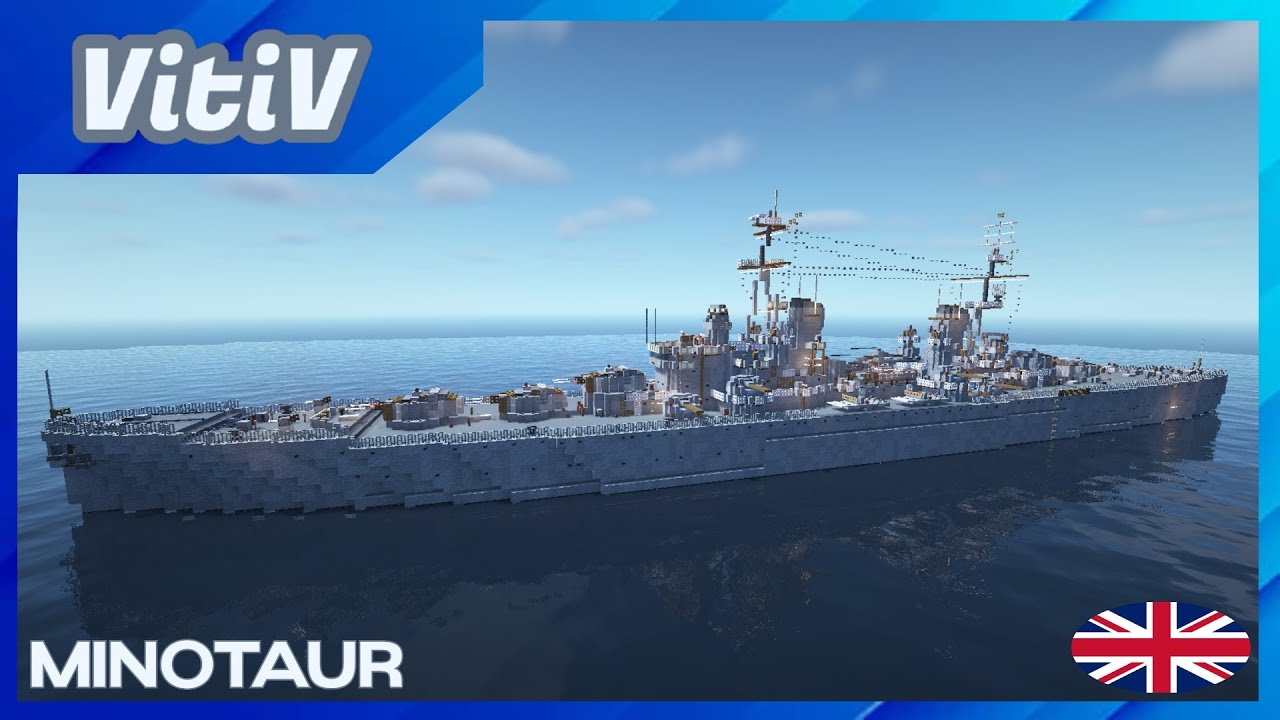 HMS Minotaur - Minotaur-class Light Cruiser - Minecraftotaur