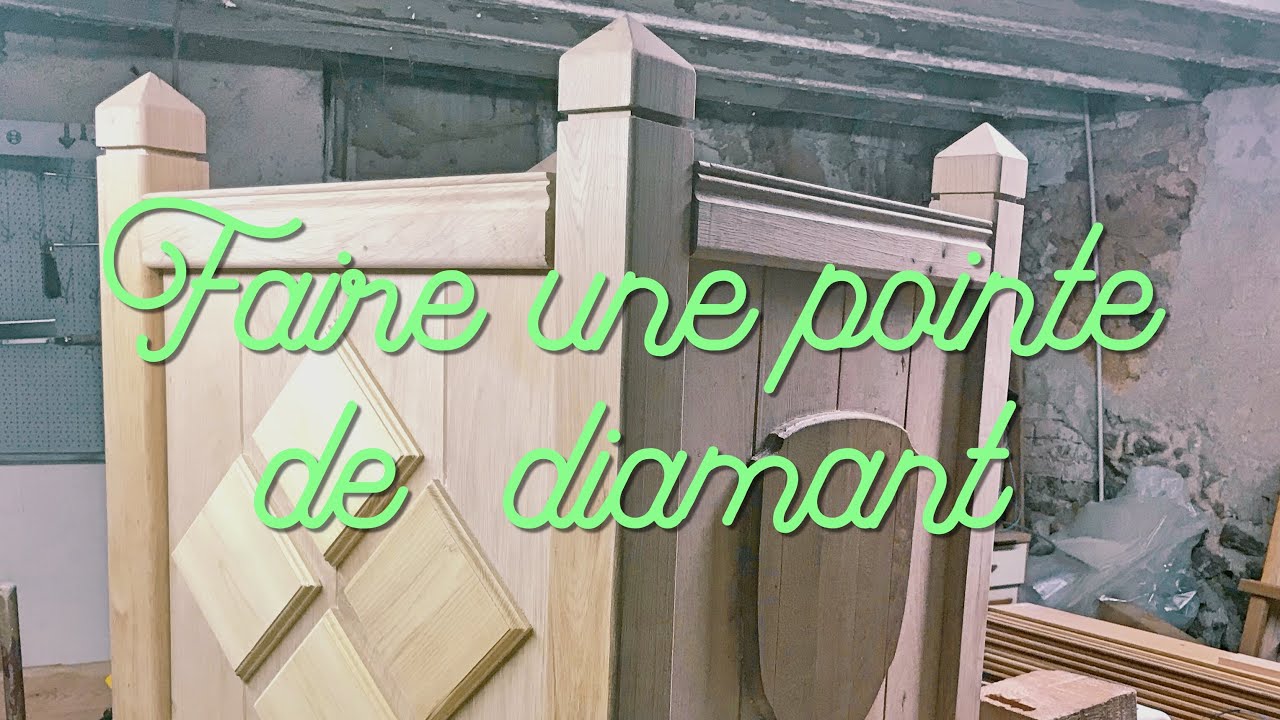 Comment faire une belle pointe de diamant en bois 