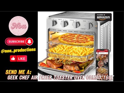 Geek Chef Air Fryer Toaster Oven Combo, 4 Slice Toaster Convection Air –  GeekChefKitchen