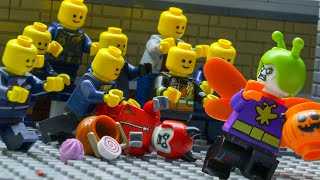 LEGO Land | Lego Zombie Halloween Night | Human Apocalypse | Lego Stop Motion