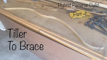 Asian inspired hybrid recurve bow Pt 4 - Getting to brace height