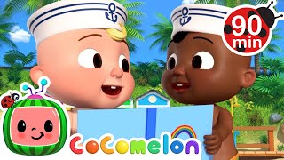 Sailor Went to Sea ⛵| CoComelon 🍉 | 🔤 Subtitled Sing Along Songs 🔤 | Cartoons for Kids