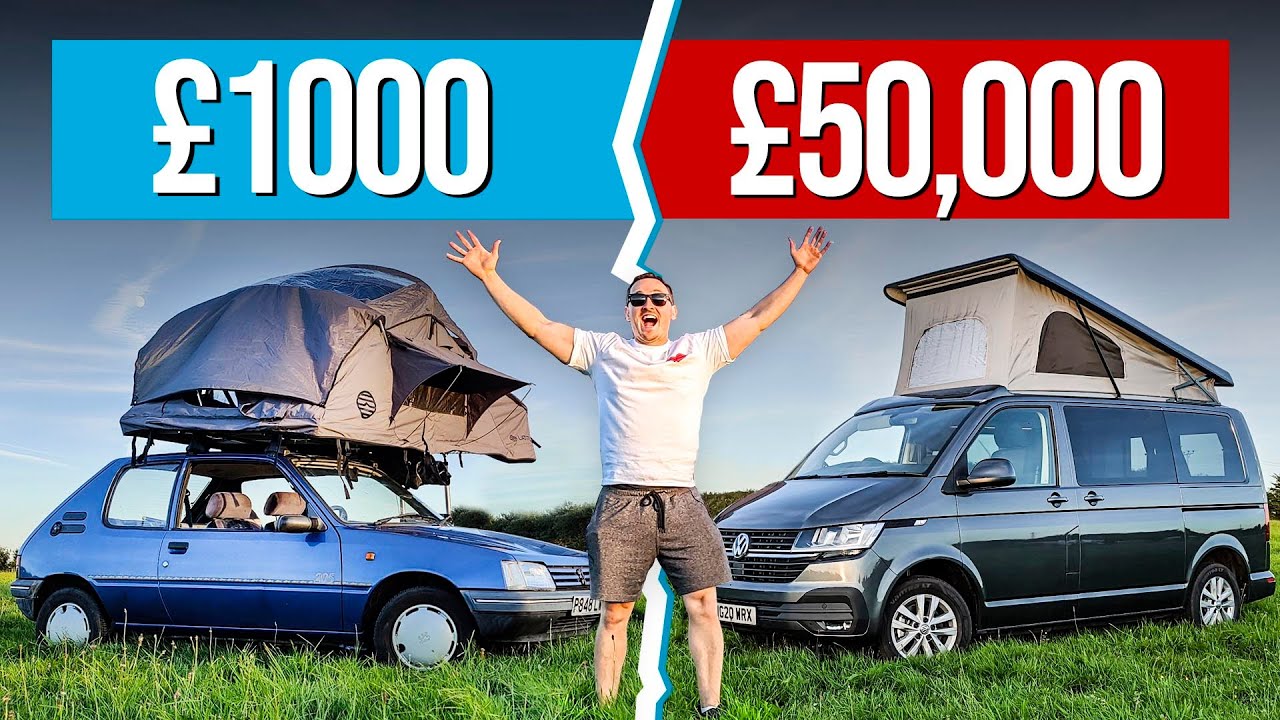 £1000 Camping Car Vs £50,000 Camper Van!