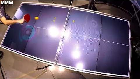 Playing table tennis against a robot tutor