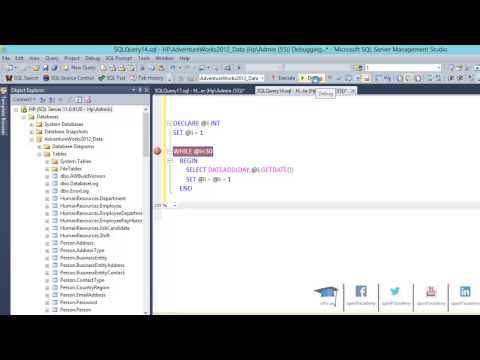 SQL Server - While Statement (tr)