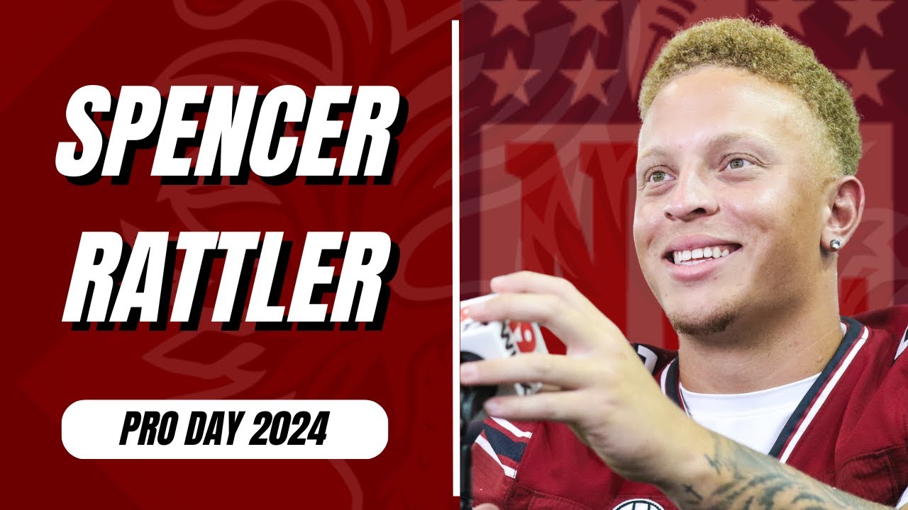 Spencer Rattler at South Carolina's 2024 Pro Day - YouTube