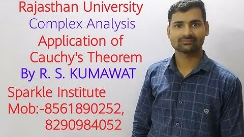 #Sparkleinstitute #complexAnalysis Application of Cauchy