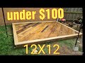 How to build a  deck:  DIY pallet wood deck build for under $100