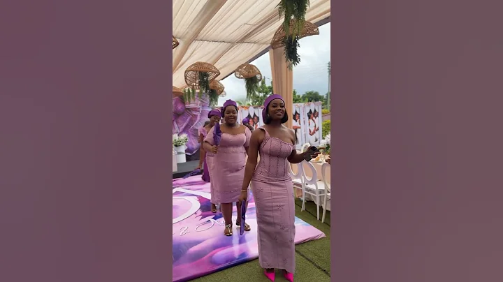 Beautiful Bridesmaids Ghanaian Traditional Wedding #wedding #marriage #ghana #bridesmaids #shorts