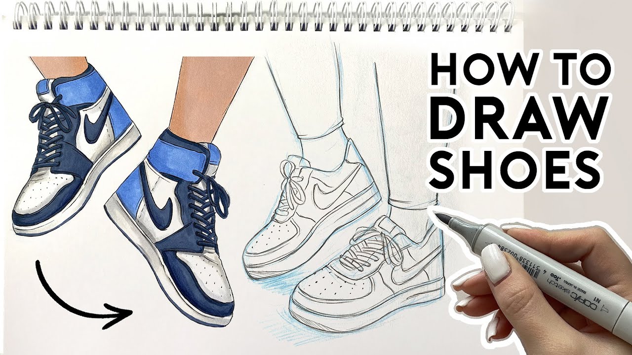 Introducir 72+ imagen drawing shoes - Abzlocal.mx