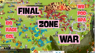 #1 SEED KvK FINAL ZONE WAR FOR DRAGON!!! [EIS/RAGE/SCL vs. WB/POD/BPA] CALL OF DRAGONS!