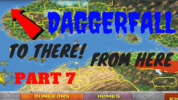 HOW BIG IS THE MAP in Daggerfall? Walk Across the Map (Part 7)