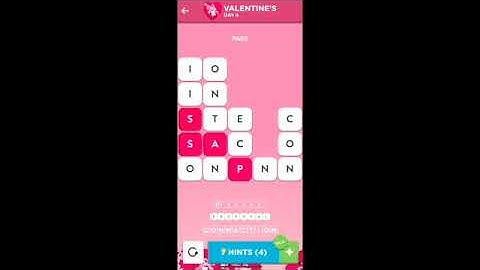 WordBrain 2 Valentines Event Day 4 February 4 2021 Answers and Solutions