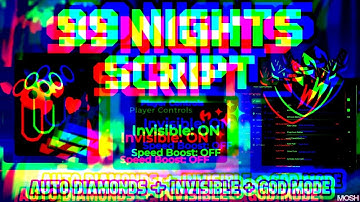 [New] 99 Nights In The Forest SCRIPT (Roblox) | GODMODE , FARM DIAMONDS & Invisible Mode!+ KILL ALL