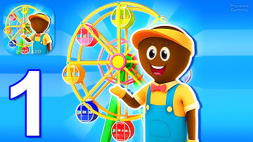 Awesome Park - Gameplay Walkthrough Part 1 Build, Manage And Expand Amusement Park (iOS,Android)