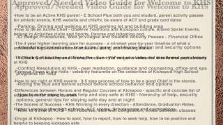 Welcome to Kickapoo KHS Video Guide Assignment Briefing   ChiefTV Network