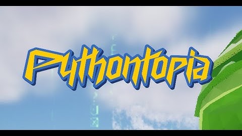 Pythontopia - First Person 3D RPG Python Educational Game Demonstration