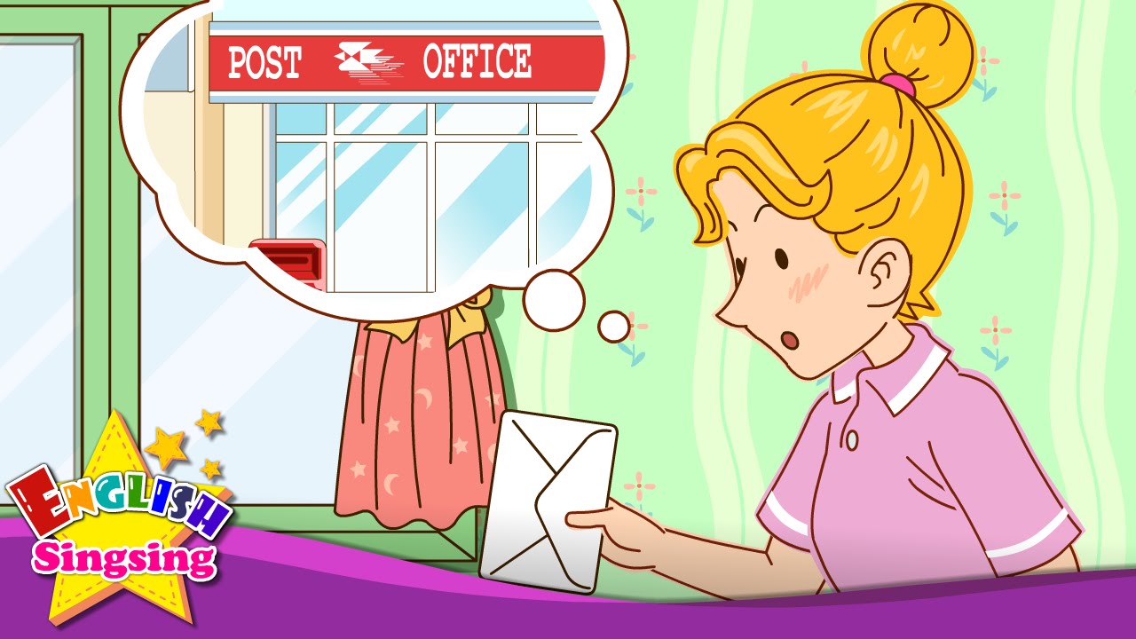 where wheres the post office its over there asking the way easy dialogue english for kids kids office