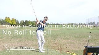 Forearm Rotation in the Backswing - No Roll to Roll