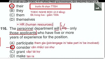 CHỮA TOEIC READING 2023 - TEST 1 - PART 5 (câu 116 - câu 130)