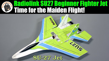 Maiden Flight! Radiolink SU27 Beginner Fighter Jet Brushless Sub-250g with Gyro PNF/RTF!